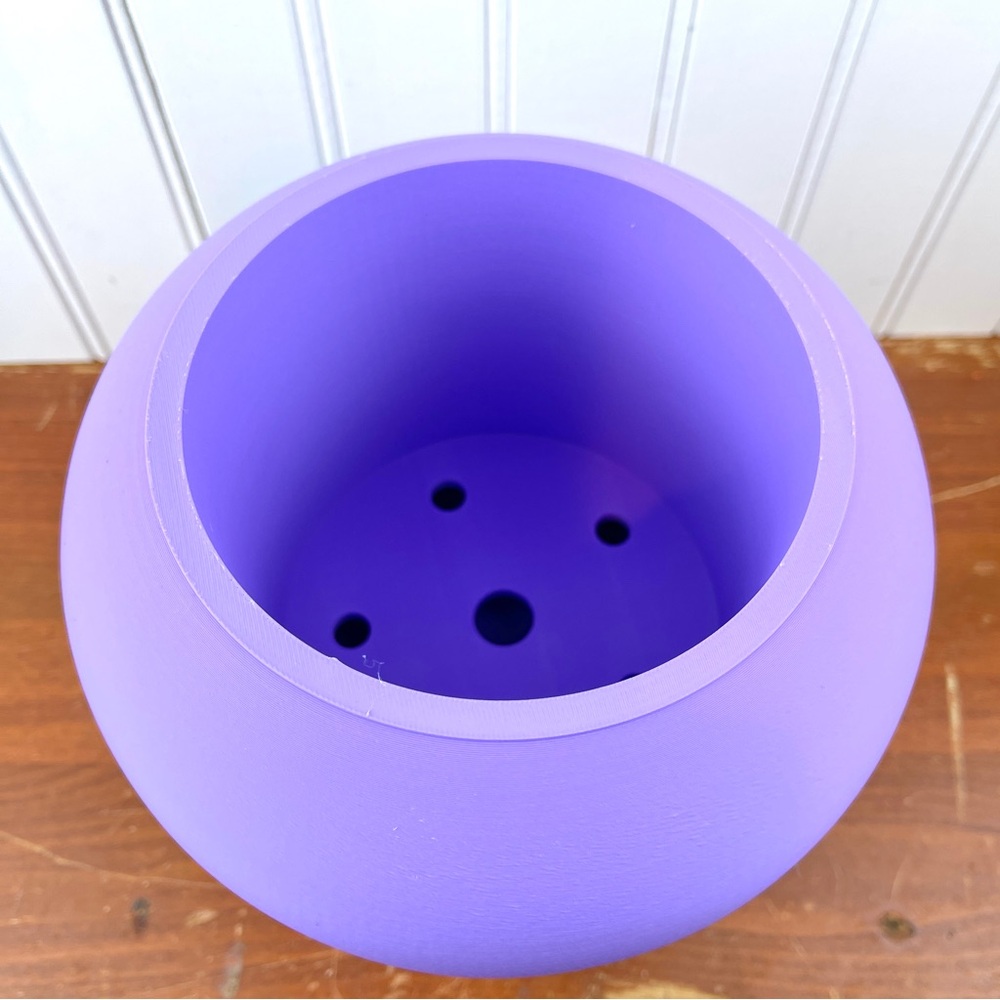 Rono Simple Indoor Planter w/ Drainage Hole and Drip Tray, Houseplant - Picture 3 of 8